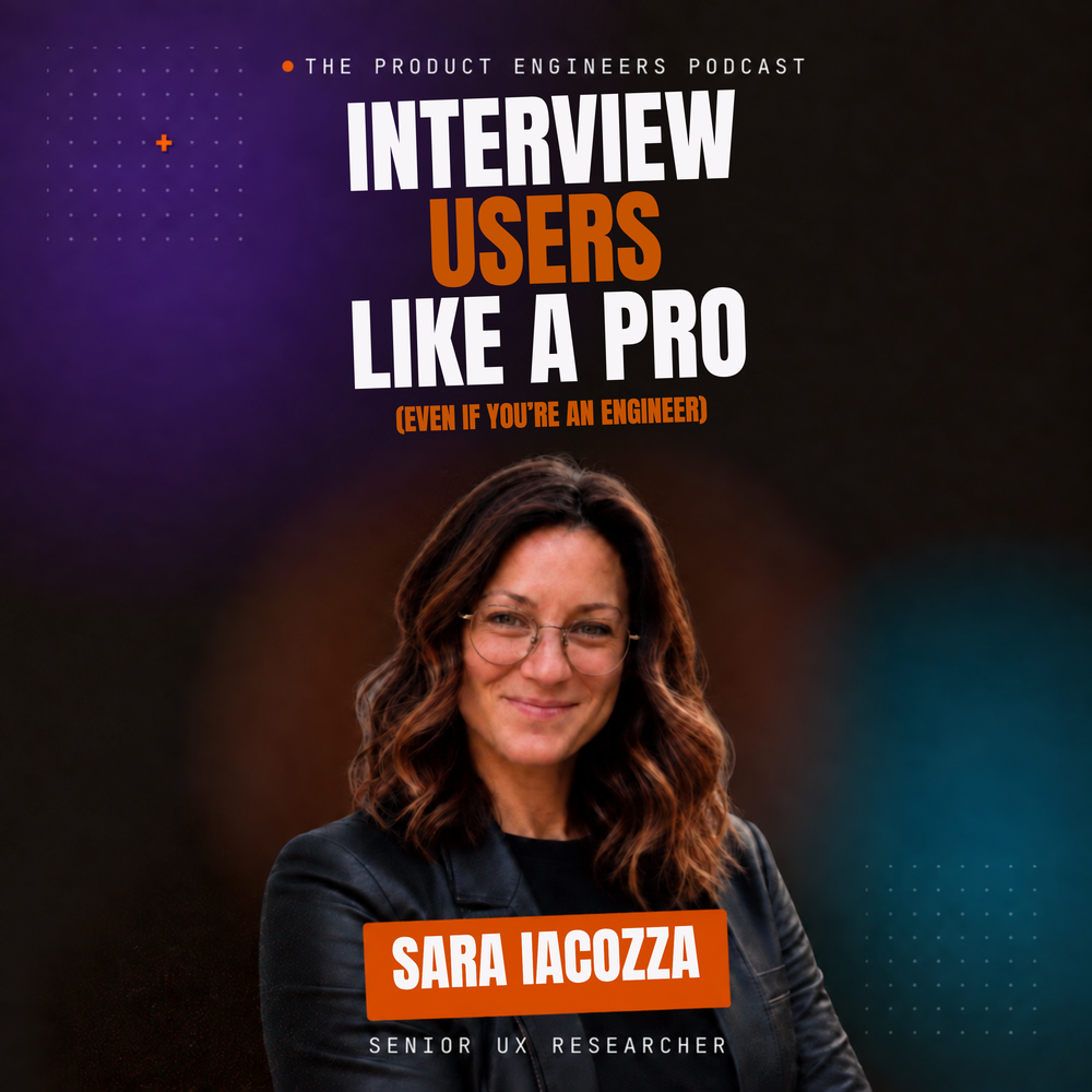 How to Interview Users Like a Pro (Even If You're an Engineer) | Sara Iacozza, Senior UX Researcher cover art